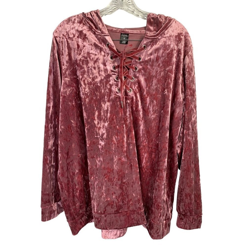 City Streets Women's Pink Soft Sweater - Picture 1 of 7
